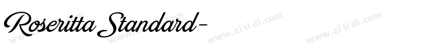 Roseritta Standard字体转换